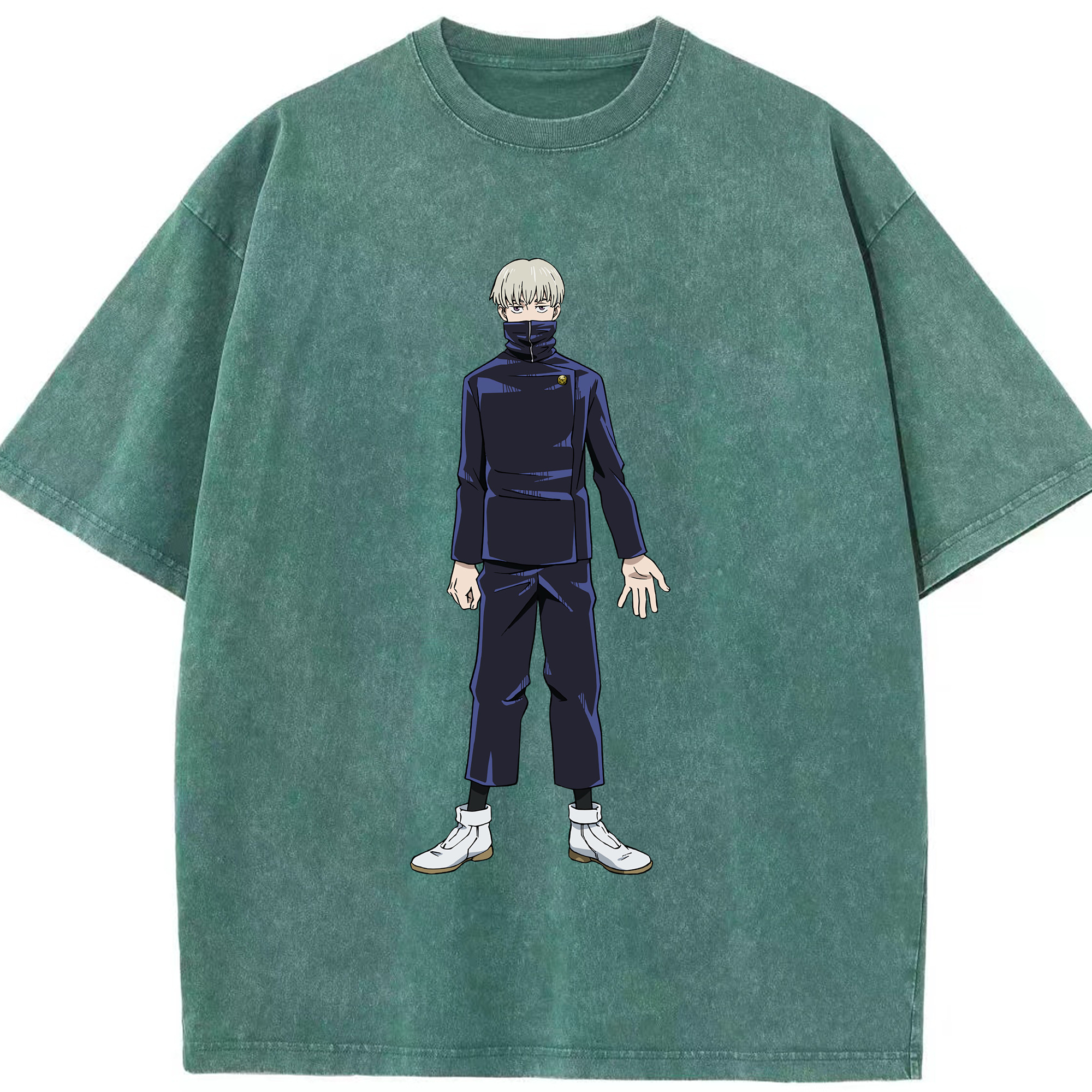 （画像用） 呪術廻戦 Jujutsu Kaisen 綿100% ヴィンテージ風 半袖Tシャツ（フロントプリント）